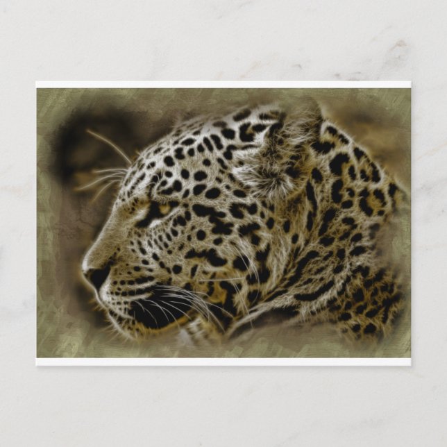 Jaguar Wild Cat Spots African Safari Destiny Postkarte (Vorderseite)