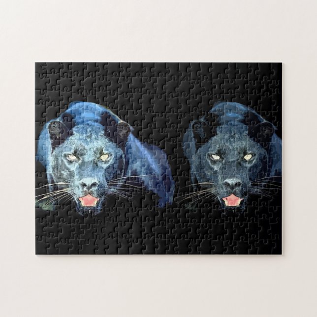 Jaguar - Wildtiere Große Katzen Puzzle (Horizontal)