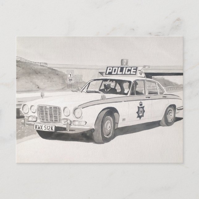 Jaguar XJ6 Postkarte (Vorderseite)