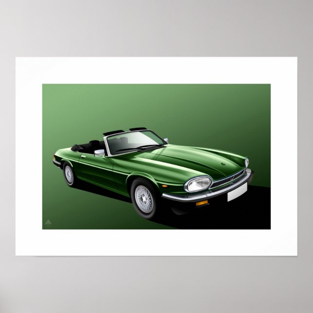 Jaguar XJ-S Convertible Poster (Vorne)
