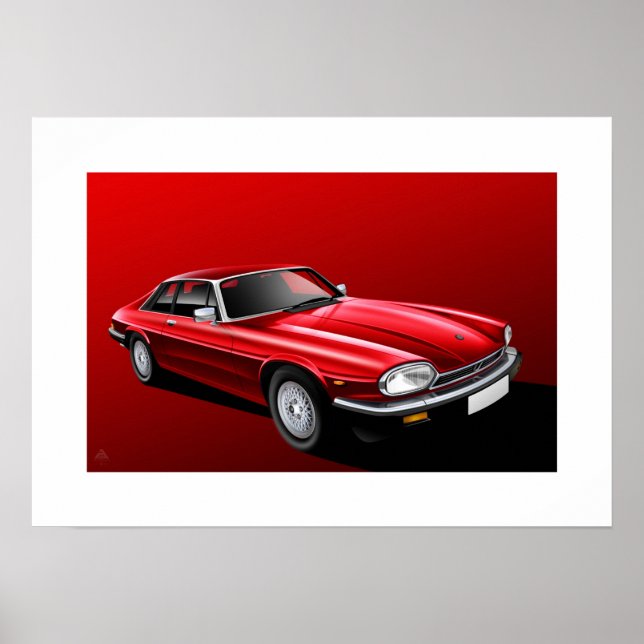 Jaguar XJ-S Poster (Vorne)