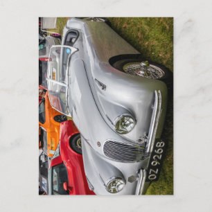 Jaguar XK120 convertible sports car Postkarte