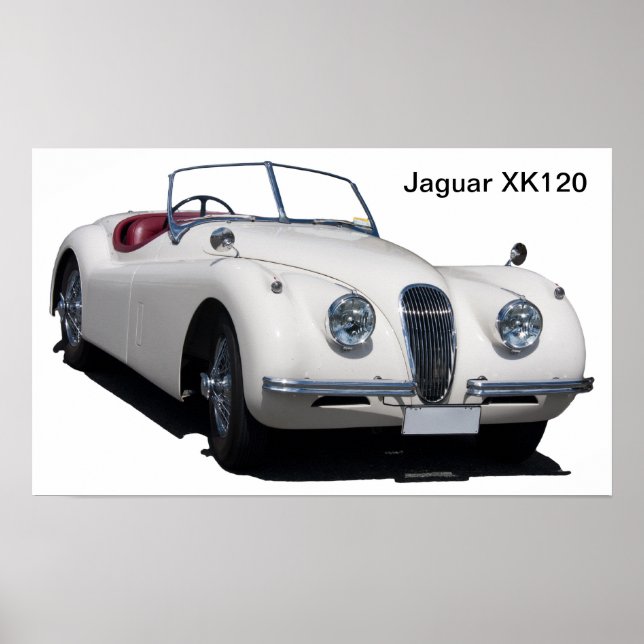 Jaguar XK120 Poster (Vorne)