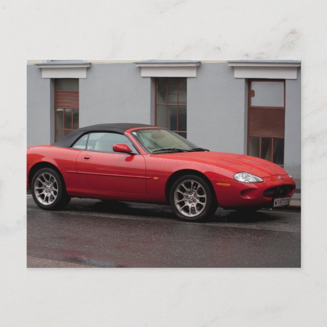 Jaguar XK8 Cabriolet Postkarte (Vorderseite)