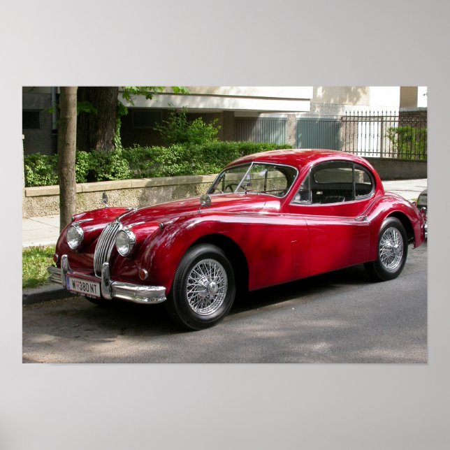 Jaguar XK 120 FHC Poster (Vorne)