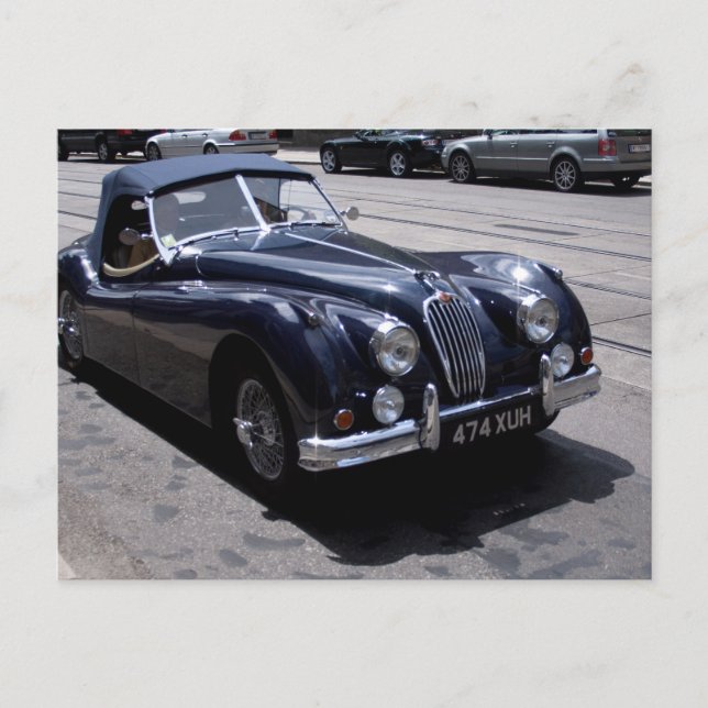 Jaguar XK 120 Postkarte (Vorderseite)
