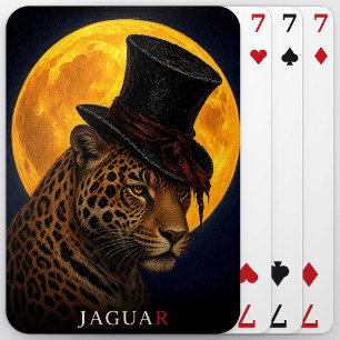 Jaguar Zylinderhut Gothic Surreal Spielkarten
