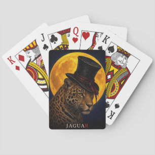 Jaguar Zylinderhut Gothic Surreal Spielkarten