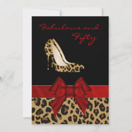 Jaguars Stiletto Custom Invitation stilvoller Dame Einladung