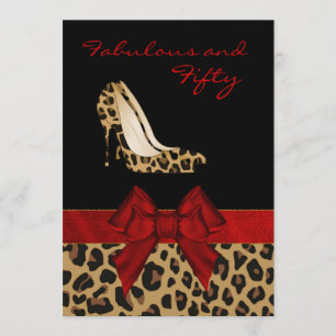 Jaguars Stiletto Custom Invitation stilvoller Dame Einladung