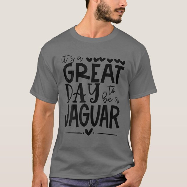 Jaguars Teacher School Sport Fan Team Spirit Grea T-Shirt (Vorderseite)