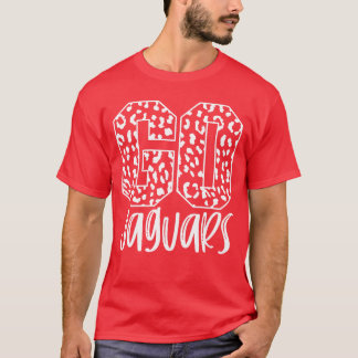 Jaguarseam Maskottchen Schulgeist Spiel Nacht Leop T-Shirt