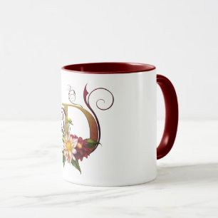 Jaguarwomans "ARS Botanica 3" Monogramm-Tasse "D " Tasse