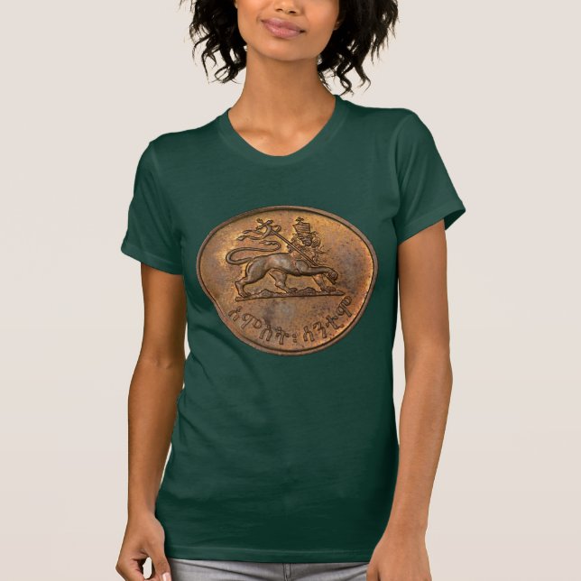 Jah Army Empire of Ethiopia Rastafari Girls Shirt (Vorderseite)