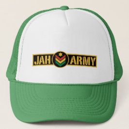 Jah Army - Reggae Rasta Roots - Trucker Cap Truckerkappe