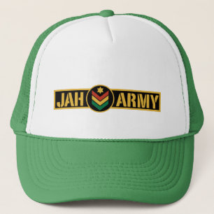 Jah Army - Reggae Rasta Roots - Trucker Cap Truckerkappe