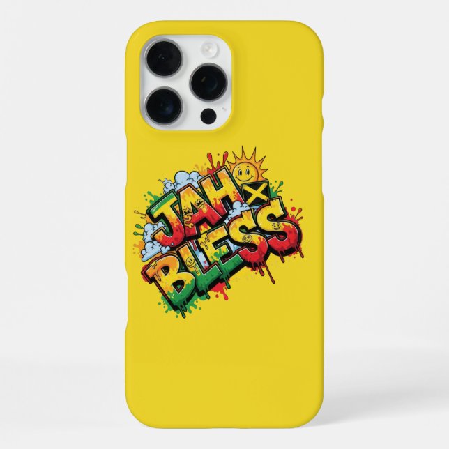 Jah Bless Reggae iPhone Hülle (Rückseite)