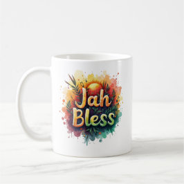 Jah Bless Reggae Watercolor Kaffeetasse