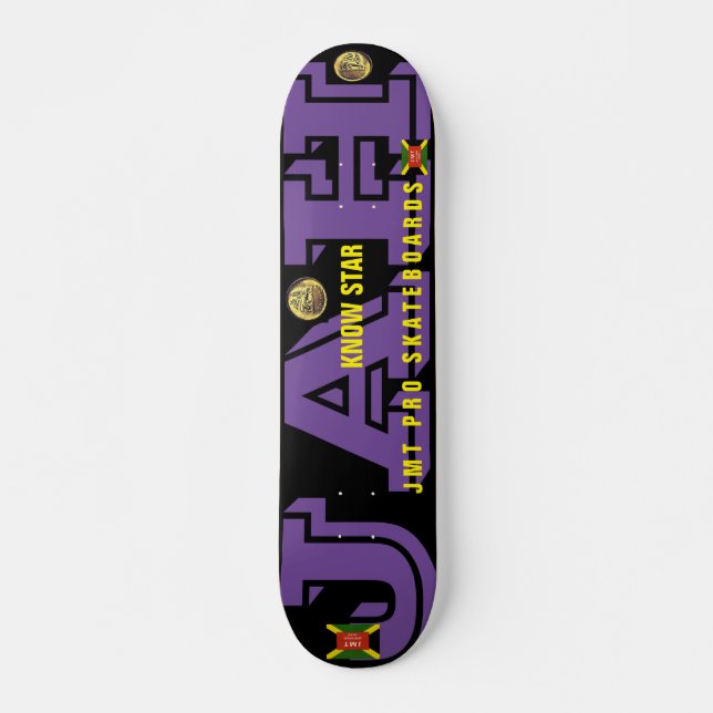 JAH KNOW STAR JMT 7 3/4" Skateboard Deck (Vorne)