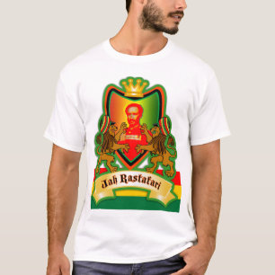 Jah König Rastafari Crest T-Shirt