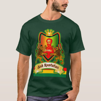 Jah König Rastafari Crest T-Shirt
