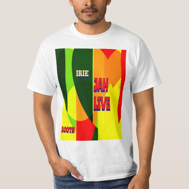 JAH LIVE/ RASTA T-Shirt (Vorderseite)