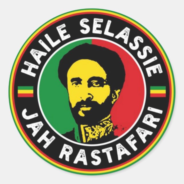 Jah Rastafara Haile Sleassie Royal Rasta Sticker  (Vorderseite)