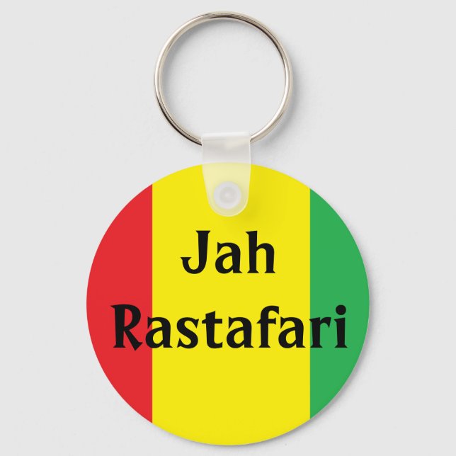 Jah Rastafari Design Rasta Schlüsselanhänger (Vorderseite)