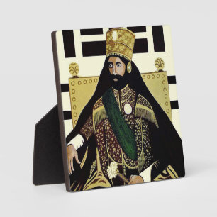 Jah Rastafari Haile Selassie HIM Rasta  Fotoplatte