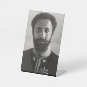 Jah Rastafari Haile Selassie Rasta Lebensart Wurze Sockelschild