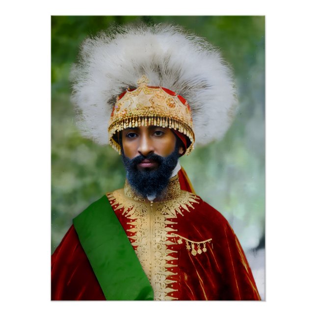 Jah Rastafari Haile Selassie Rasta Livity Roots Poster (Vorderseite)