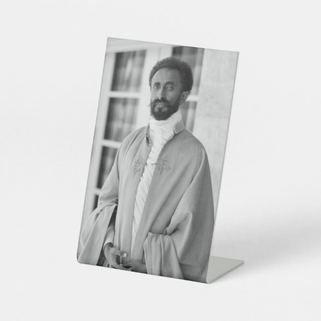 Jah Rastafari Haile Selassie Rasta Roots Sockelschild (Vorderseite)