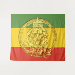 Jah Rastafari Löwe von Judah Wall Tapestry Wandteppich