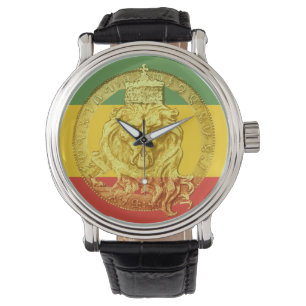 Jah Rastafari Löwe von Judah Watch Armbanduhr