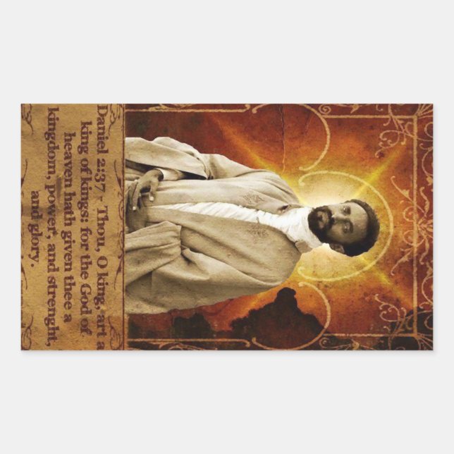 Jah Rastafari Rasta Livity INI One Love Roots  Rechteckiger Aufkleber (Vorderseite)