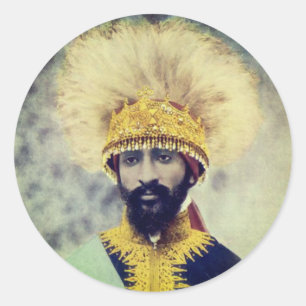 Jah Rastafari Rasta Livity INI Roots  Runder Aufkleber