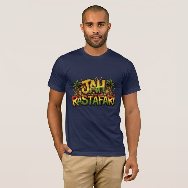 Jah Rastafari Reggae T-Shirt (Vorne ganz)