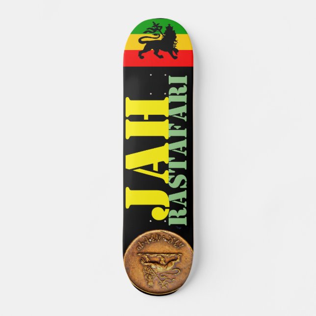 JAH RASTAFARI Skateboard (Vorderseite)