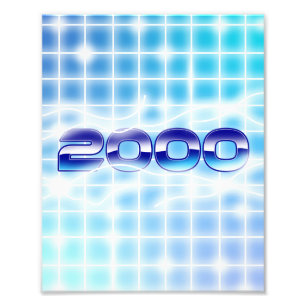 Jahr 2000 Grafik Fotodruck