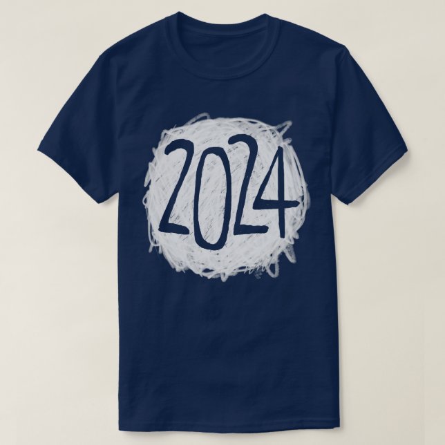 Jahr 2024 T-Shirt (Design vorne)