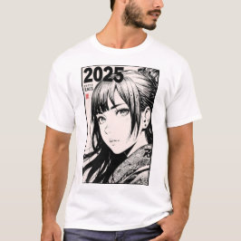 Jahr 2025 in Kalligrafie-T - Shirt