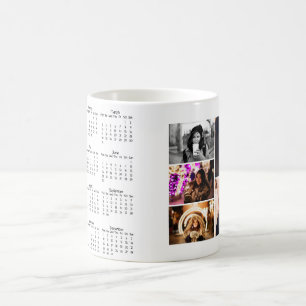 Jahr 2025 Kalender 5 FotoCollage Kaffeetasse