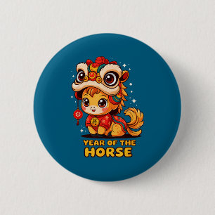 Jahr Chinesisches Pferd Lunar Button