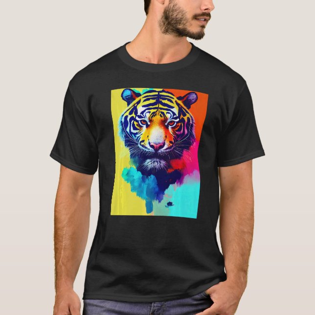 Jahr der Bengalischen Tiger-Kunstprämie T-Shirt (Vorderseite)