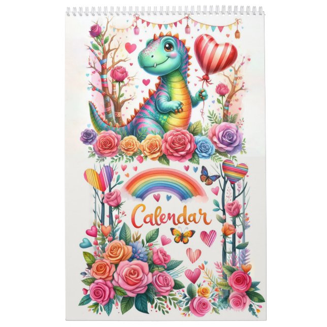 Jahr der Dinosaurier: Ein Watercolor-Reisekalender Kalender (Titelbild)