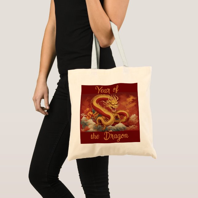 Jahr der Drachen-Tote-Tasche Tragetasche (Vorderseite (Produkt))
