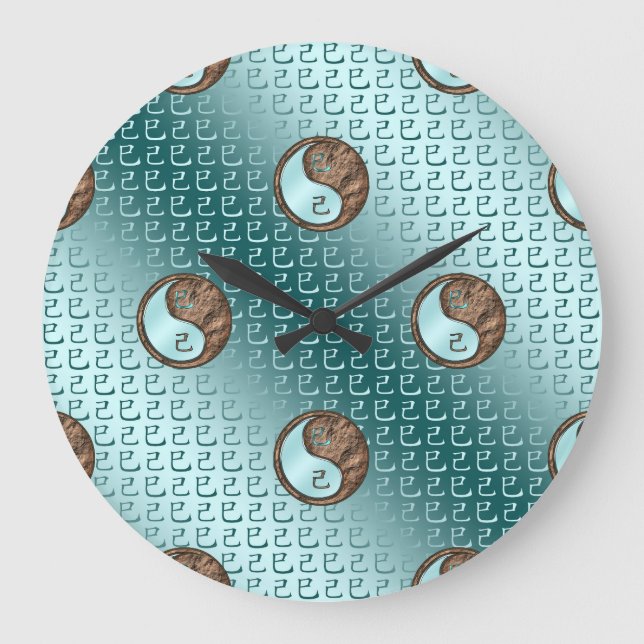 Jahr der Erdschlange Große Wanduhr (Vorderseite)