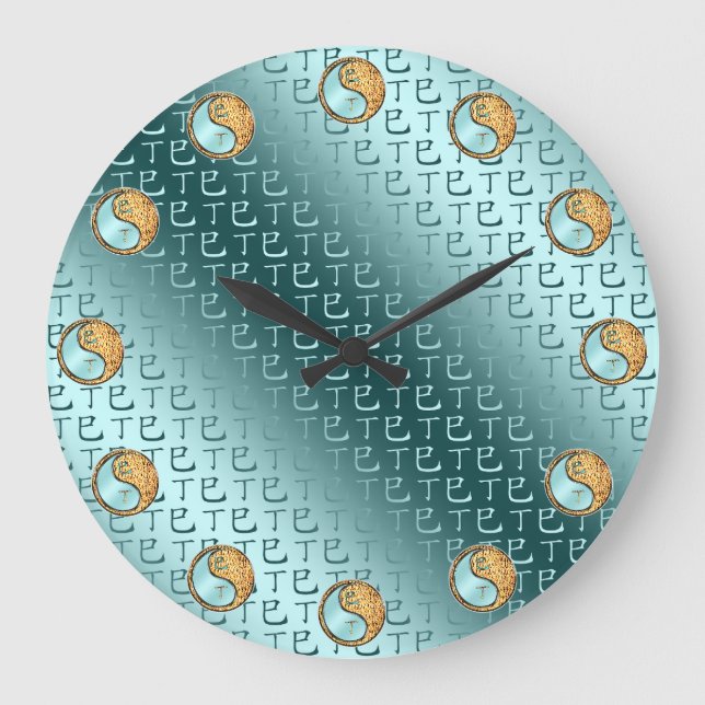 Jahr der Feuerschnake Große Wanduhr (Vorderseite)