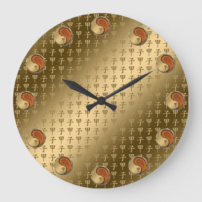 Jahr der Holzratte Große Wanduhr (Vorderseite)