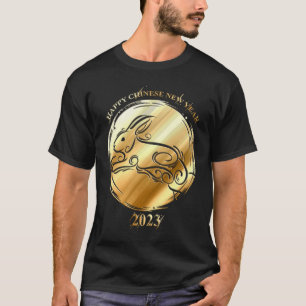 Jahr der Kaninchengoldene Münze für 2023 Chinesisc T-Shirt